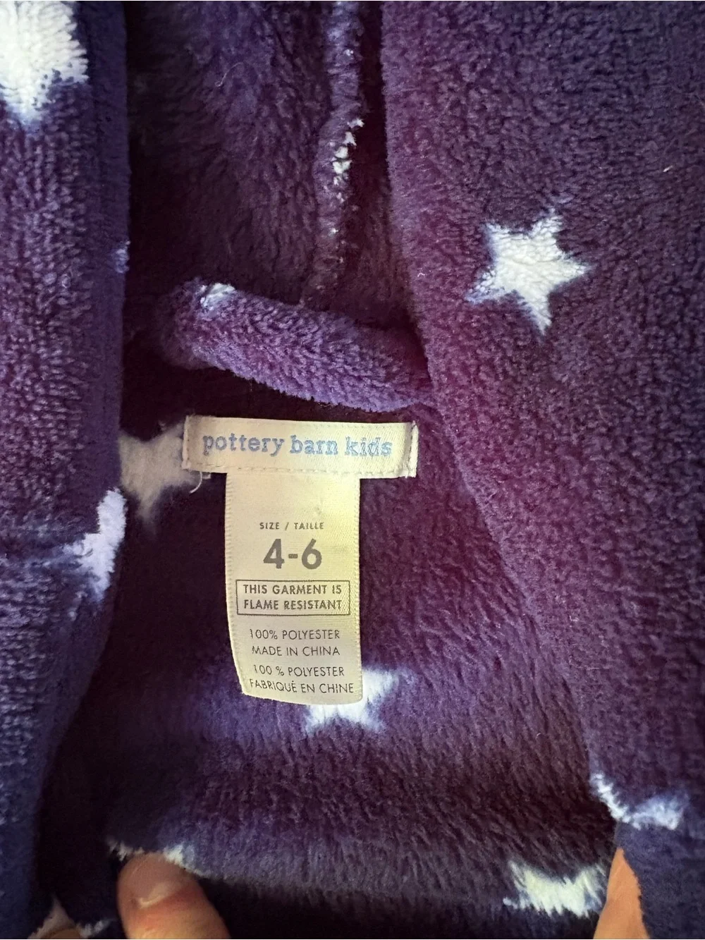 Pottery Barn Kids fleece hooded
